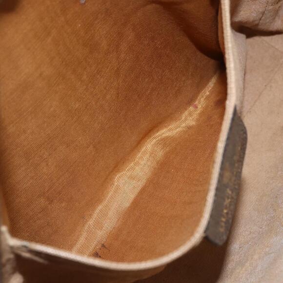 GUCCI GG Supreme Web Sherry Line Bag PVC Beige Gold 378 002 3839 Auth 151577 - Picture 11 of 16